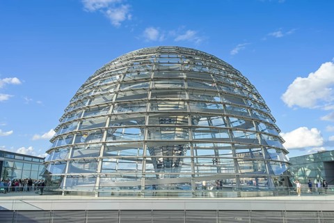 Dome on the Reichstag building, Mitte, Berlin, Germany