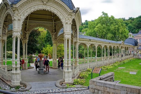 Park Colonnade, spa, healing spring, health, mineral, mineral water, illness, Karlovy Vary, Karlovy
