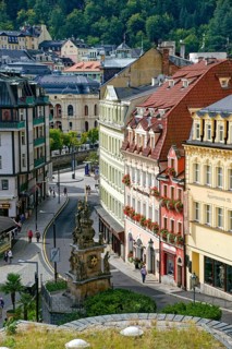 Trinity Column from 1716, Old Town, spa, healing spring, health, mineral, mineral water, illness,