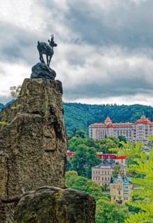 Deer Leap, Deer Leap with a dam of a chamois, spa, healing spring, health, mineral, mineral water,