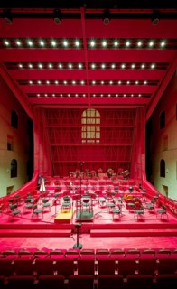 Modern concert hall in the atrium, luxury spa Kaiserbad, interior, interior, spa, healing spring,
