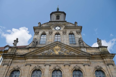Spitalkirche, city centre, Bayreuth, Upper Franconia, Franconia, Bavaria, Germany