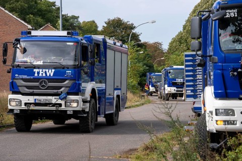 Major exercise FÜLEX25, of the THW, Technisches Hilfswerk, Landesverband North Rhine-Westphalia, on