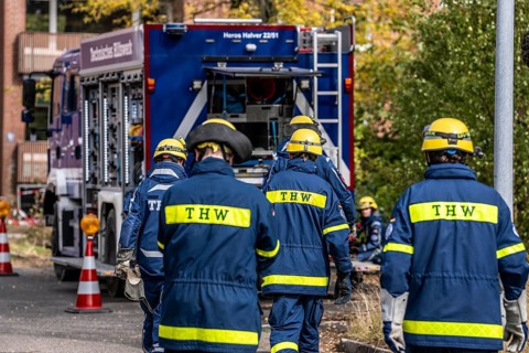 Major exercise FÜLEX25, of the THW, Technisches Hilfswerk, Landesverband North Rhine-Westphalia, on