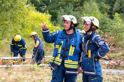 Rescue and recovery of people after a drone attack on residential buildings in a civil defence