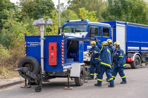 Rescue and recovery of people after a drone attack on residential buildings in a civil defence