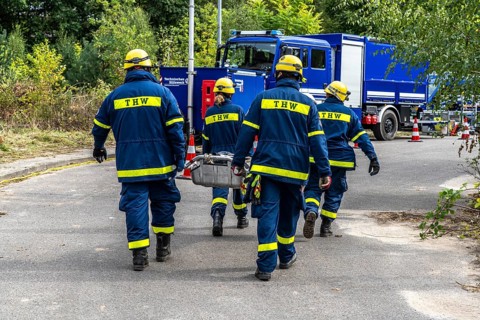Rescue and recovery of people after a drone attack on residential buildings in a civil defence