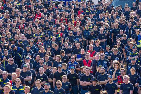 Major exercise FÜLEX25, of the THW, Technisches Hilfswerk, Landesverband North Rhine-Westphalia, on