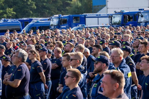 Major exercise FÜLEX25, of the THW, Technisches Hilfswerk, Landesverband North Rhine-Westphalia, on