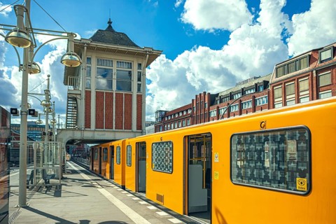 Warschauer Straße underground station in Berlin, Germany