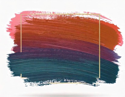 Brush strokes with border. Element for design flyer, AI generated