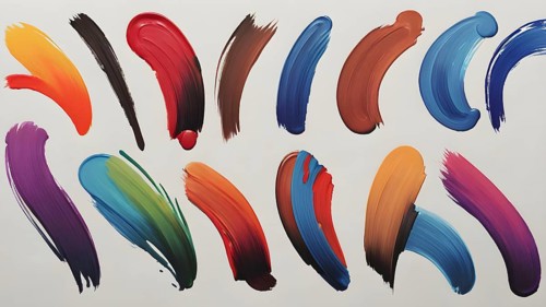 Artistic brushes. hand drawn brush strokes and stains. brush stroke isolated. Brush stroke