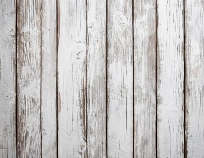 White painted wooden planks featuring a rustic and weathered appearance, showcasing natural grain