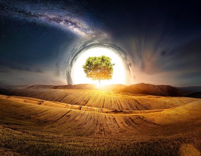 Life Concept. Existence survival being consciousness. Growth of new life, AI generated