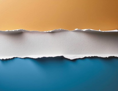 Torn paper reveals a surface underneath, symbolizing mystery and space, AI generated