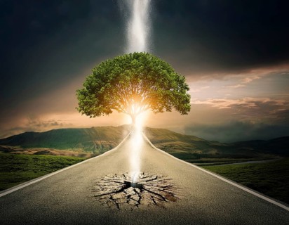Life Concept. Existence survival being consciousness. Growth of new life, AI generated