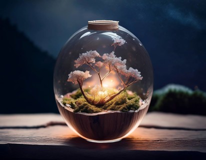 Life Concept. Existence survival being consciousness. Growth of new life, AI generated