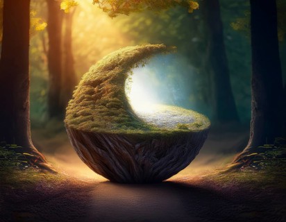 Life Concept. Existence survival being consciousness. Growth of new life, AI generated