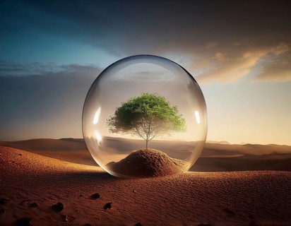 Life Concept. Existence survival being consciousness. Growth of new life, AI generated