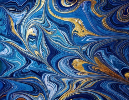 Abstract Marble Waves Acrylic Background. Abstract fluid art with swirling colors and bubbles,