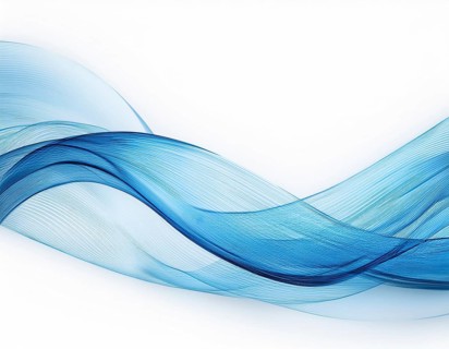 Dynamic wave pattern. Modern flowing wavy lines. . Abstract blue smooth wave on a white background,