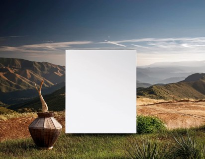 Empty paper template copy space for mockup and display design, AI generated