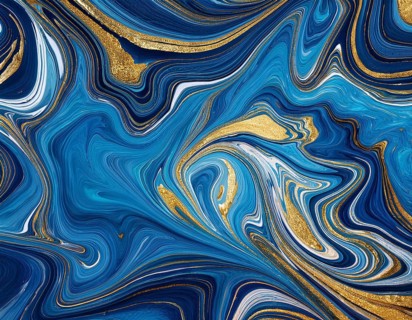 Abstract Marble Waves Acrylic Background. Abstract fluid art with swirling colors and bubbles,