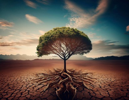 Life Concept. Existence survival being consciousness. Growth of new life, AI generated