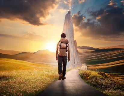 Concept Spirituality, Afterlife, Light Energy, Transcendence, Reality. Soul transcends through