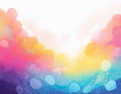 Colourful watercolour abstract background design, AI generated