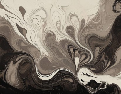 Abstract Marble Waves Acrylic Background. Abstract fluid art with swirling colors and bubbles,