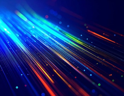 Abstract cyber grid wall art design with glowing digital lines, futuristic network visualization,