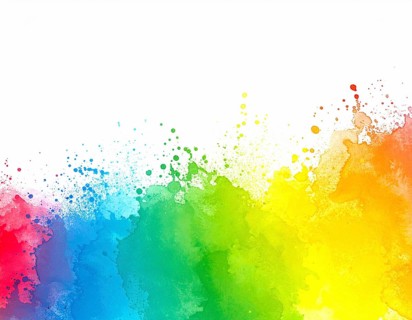 Minimalist watercolor splash poster on white background, an artistic modern décor print for homes,