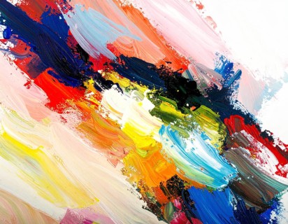A painterly brush strokes print combining texture, energy, and abstract art, designed for creative