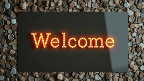 Mixed style welcome poster collection with modern, rustic, elegant, playful, and minimalist designs