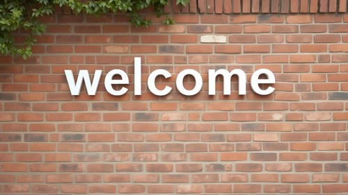 Minimalist bold welcome wording poster, versatile modern wall art design for stylish home entryway,