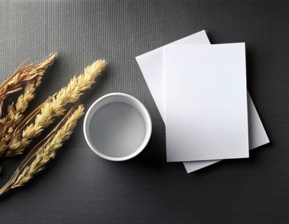 Empty paper template copy space for mockup and display design, AI generated