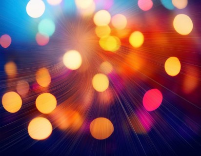 Blurred Abstract Background with Bokeh Lights. Abstract Modern Particle Wallpaper, AI generated