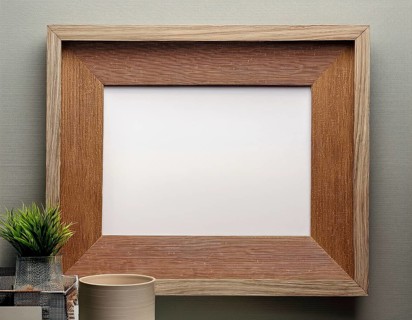 Empty frame with copy space for mockup and display design, AI generated