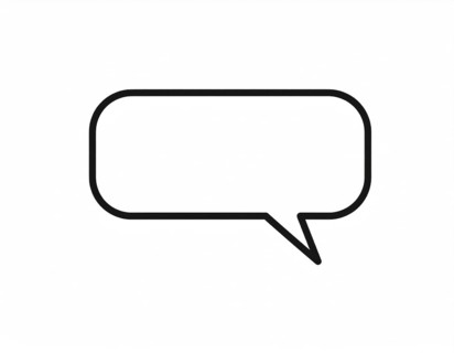 Speech bubble concept image symbolizing communication, dialogue, conversation, chat messages, and