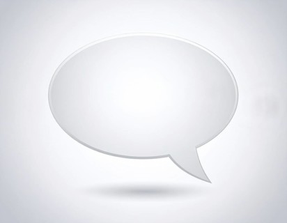 Speech bubble concept image symbolizing communication, dialogue, conversation, chat messages, and