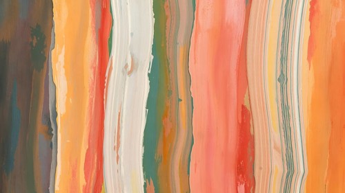 An energetic brush stroke abstract design bursting with colors, ideal for creative interiors and