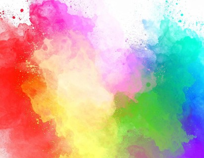 Colorfully painted background with vivid brush strokes and abstract design, symbolizing creativity,