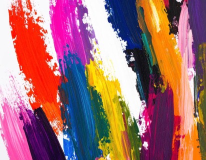 A painterly brush strokes print combining texture, energy, and abstract art, designed for creative