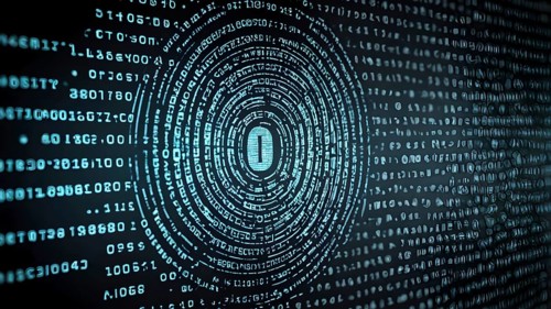 Abstract cyber security image symbolizing encrypted protection, data safety, digital defense, and