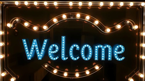 Mixed style welcome poster collection with modern, rustic, elegant, playful, and minimalist designs