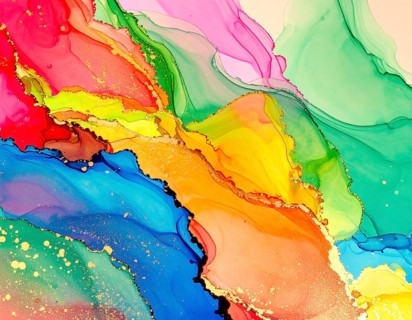 Modern brush strokes abstract poster with digital textures and expressive design, perfect for