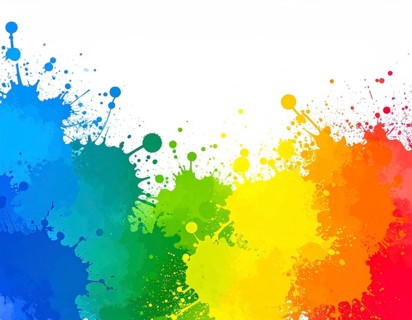 Minimalist watercolor splash poster on white background, an artistic modern décor print for homes,