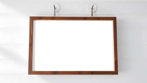 Rustic blank black chalkboard wall art poster, perfect for creative messages, kitchen décor, or
