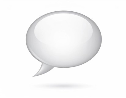 Speech bubble concept image symbolizing communication, dialogue, conversation, chat messages, and